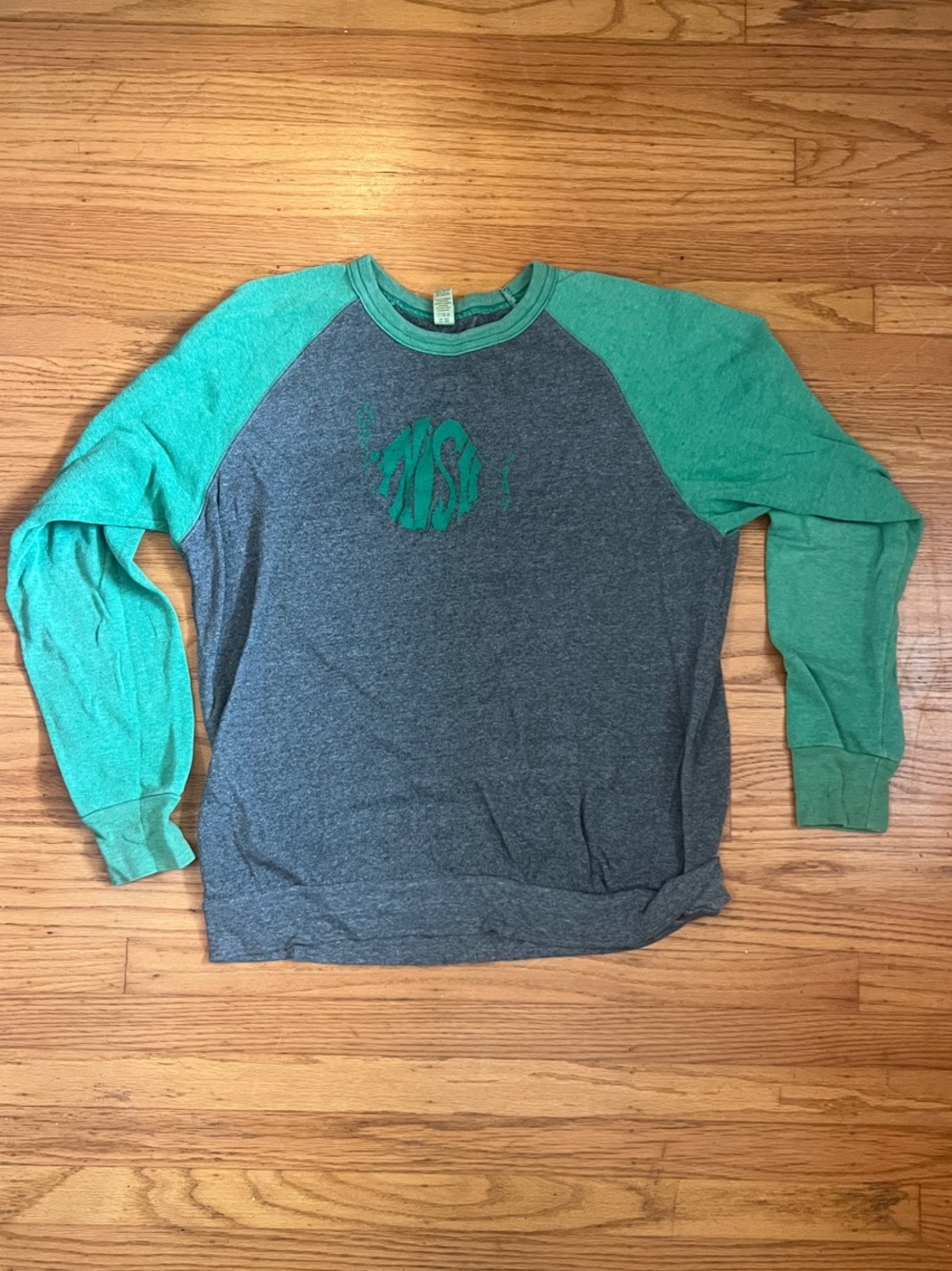 Phish Crewneck Men's Heather Gray & Green
